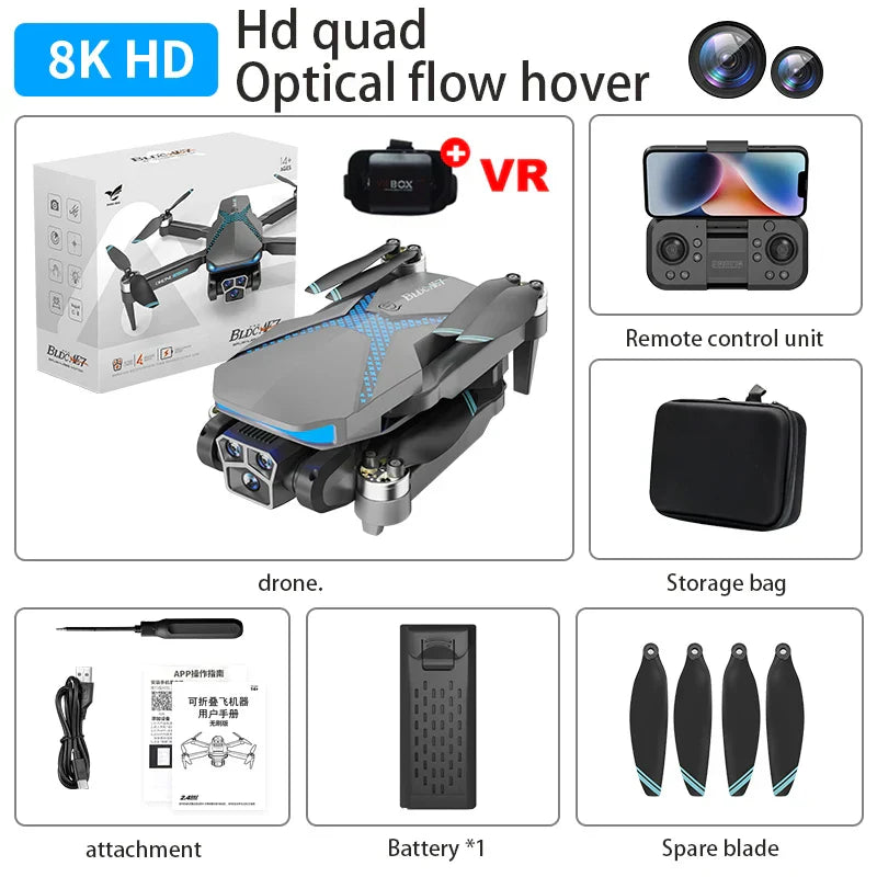 Frendorf | AE7 8K UHD Drohne mit Dual FPV Kameras