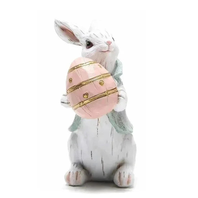 Osterdekoration DIY Strohkaninchen Exquisite Handgeschenke - Simulationskaninchen Wohn- und Gartenornamente für die Osterfeier