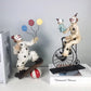 Vilead Zirkusclown Statue Joker Figurine Buffoon Puppe Sammlung Wohnzimmer Innendekoration Wohnungsdesign Bürotisch Dekor