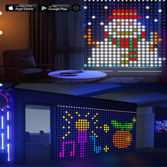 Frendorf | Musikalische RGB Vorhang Girlande LED Fensterlichter