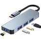 Thunderbolt 3 USB-C Hub mit HDMI, PD, SD/TF für MacBook Air M1 und iPad Pro