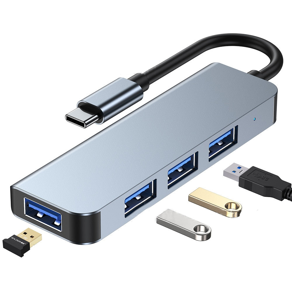 Thunderbolt 3 USB-C Hub mit HDMI, PD, SD/TF für MacBook Air M1 und iPad Pro