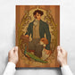 Art Nouveau Kraftpapier Poster Vintage Zuhause Zimmer Bar Café Dekor Ästhetische Kunst Wandgemälde