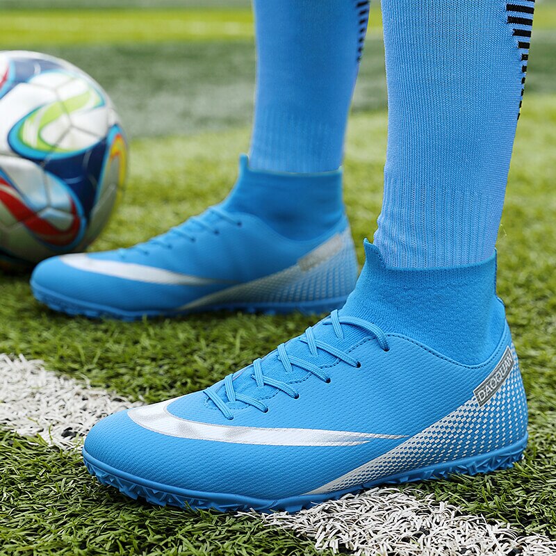 Frendorf | Turf Fußballschuhe Hohe Knöchel Futsal Männer Ag Tf Outdoor Atmungsaktive Fußball Stiefel Rutschfeste Trainer