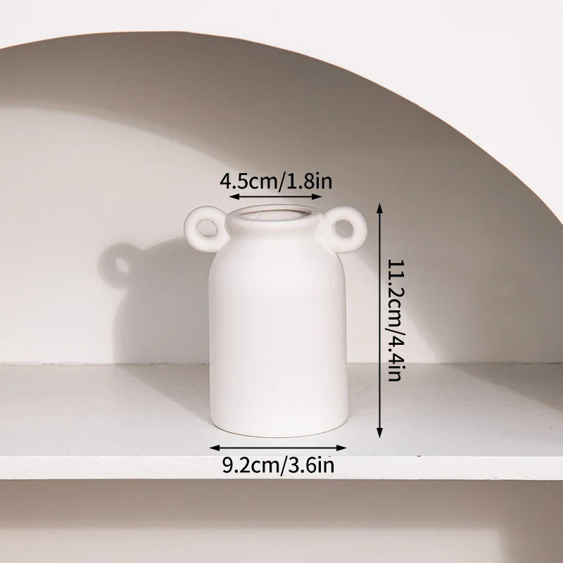 Minimalistische Keramik Blumenvase