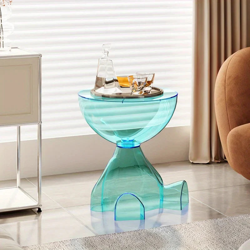 Frendorf | Europäischer Acryl-Transparenter Platzsparender Couchtisch