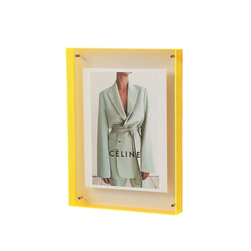 Frendorf | FrameLuxe Doppelseitiger Acrylfoto-Rahmen | Transparent & Modern | Magnetisch | Ideal für Zuhause & Büro
