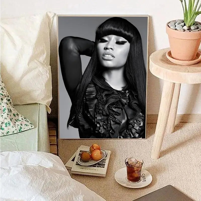 Beliebtes Pop-Sängerin-Nicki Minaj Poster Wandkunst Wohnkultur Raumdekoration digitale Malerei Wohnzimmer Restaurant Küchenkunst