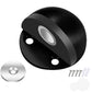 Edelstahl Magnet Türstopper - Bohrfrei, Magnetische Saugkraft, Halbrunder Gummi Anti-Kollisions Türberührung Stopp