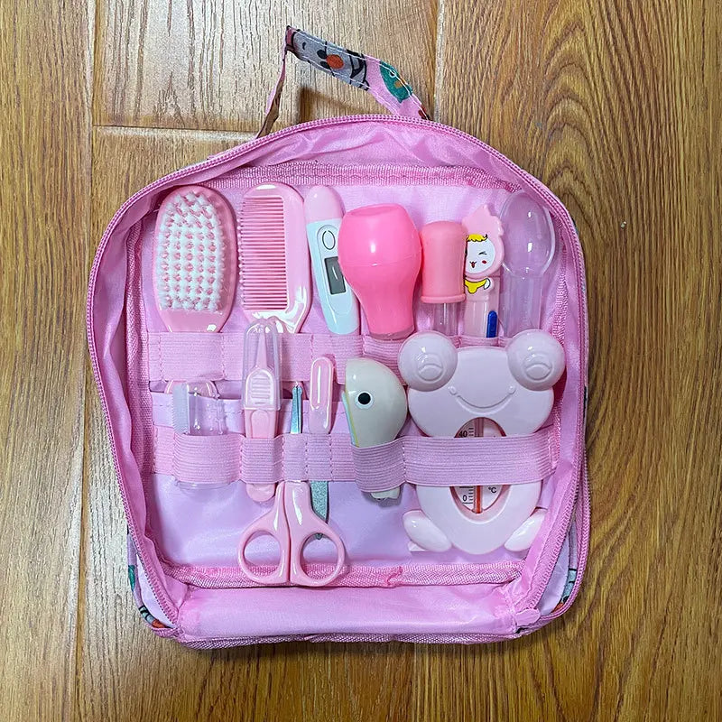 Frendorf | Baby Pflege Set mit Thermometer, Bürste und Nagelknipse