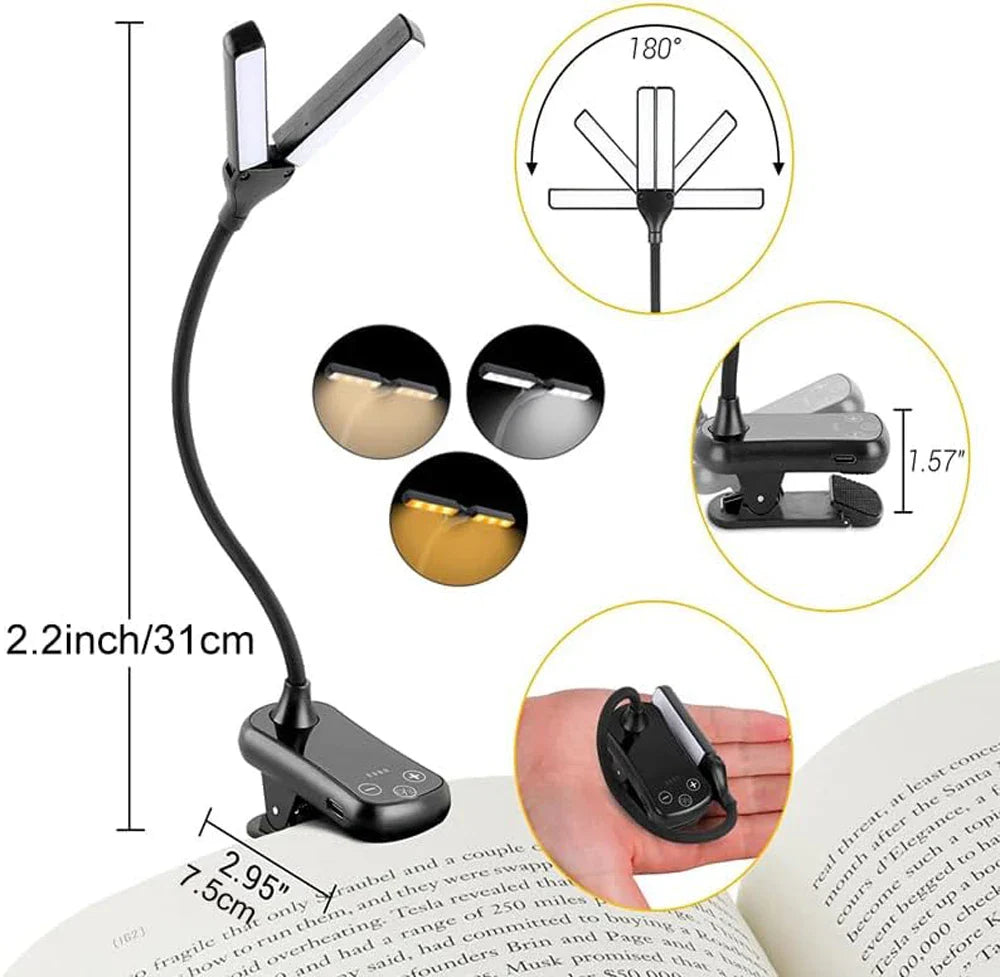 LED aufladbare Leselampe mit Touch-Bedienung | Herbstbeleuchtung - Nellie