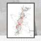 DNA-Genetic-Code-Poster, Einzelhelix-Baumdesign-Leinwandmalerei-Poster für die Wohnkultur Wohnzimmer-Wandkunst für das Schlafzimmer