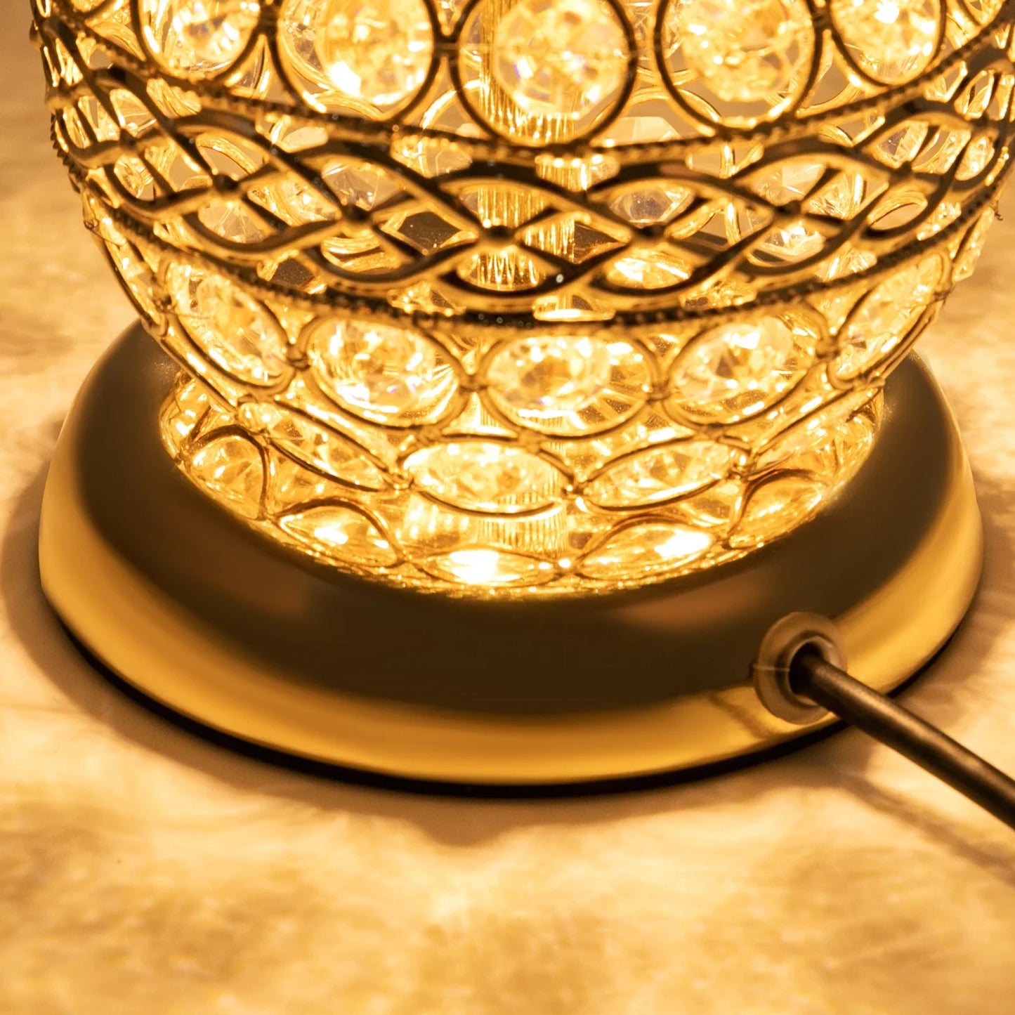 Moderne Kristall Luxus Dekorative Nachttischlampe