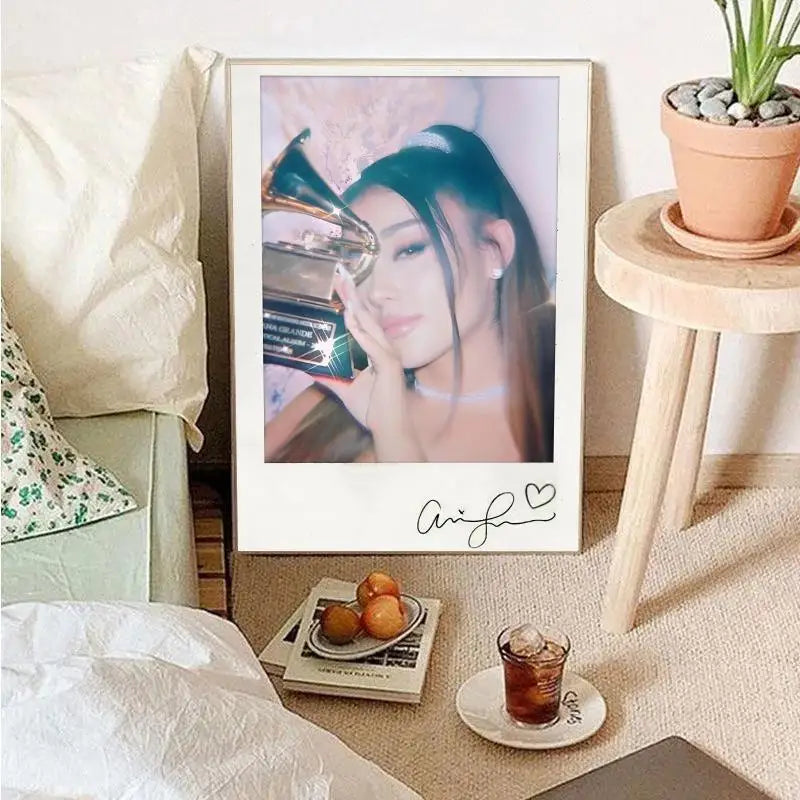 Beliebter Popsänger-Ariana Grande Poster Wandkunst Wohnkultur Zimmerdekor Digitale Malerei Wohnzimmer Restaurant Küchenkunst