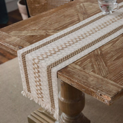 Baumwolle Bohemian Stil Jute Tischläufer