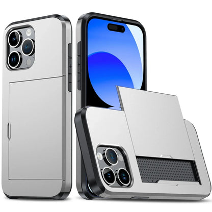 Frendorf | LuxShield iPhone-Hülle mit Kartenhalter | Schlankes Design | Kartenaufbewahrung | Schutz & Stil