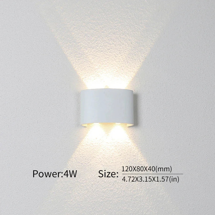 Moderne Beleuchtung, Innen- oder Außenbereich: Die vielseitige LED-Wandleuchte