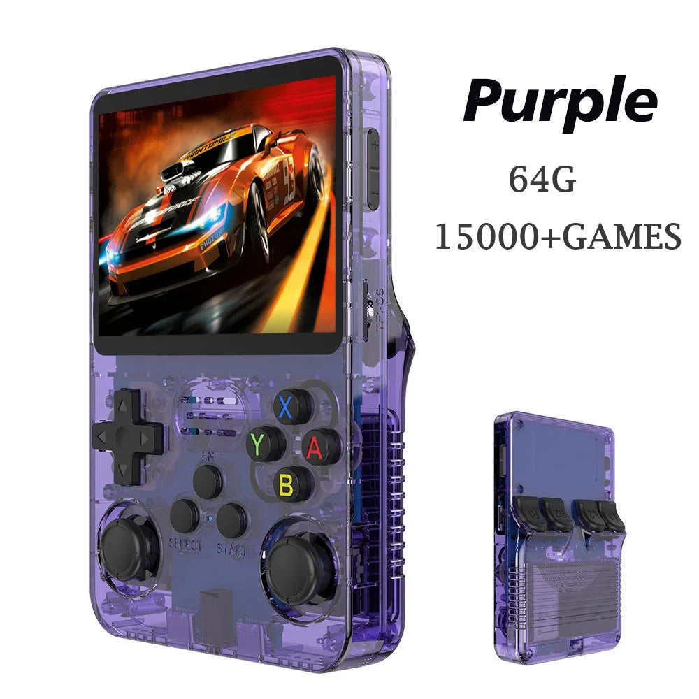 Frendorf | R36S Handheld Retro-Spielkonsole Linux-System Bildschirm Tragbarer Taschen-Video-Player 128GB