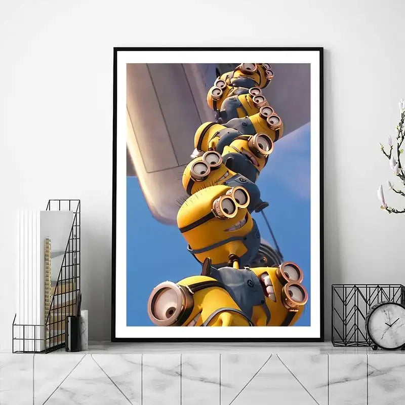 Süß-Cartoon-M-Miniones-Film POSTER Poster Drucke Wandbilder Wohnzimmer Wohnkultur Klein