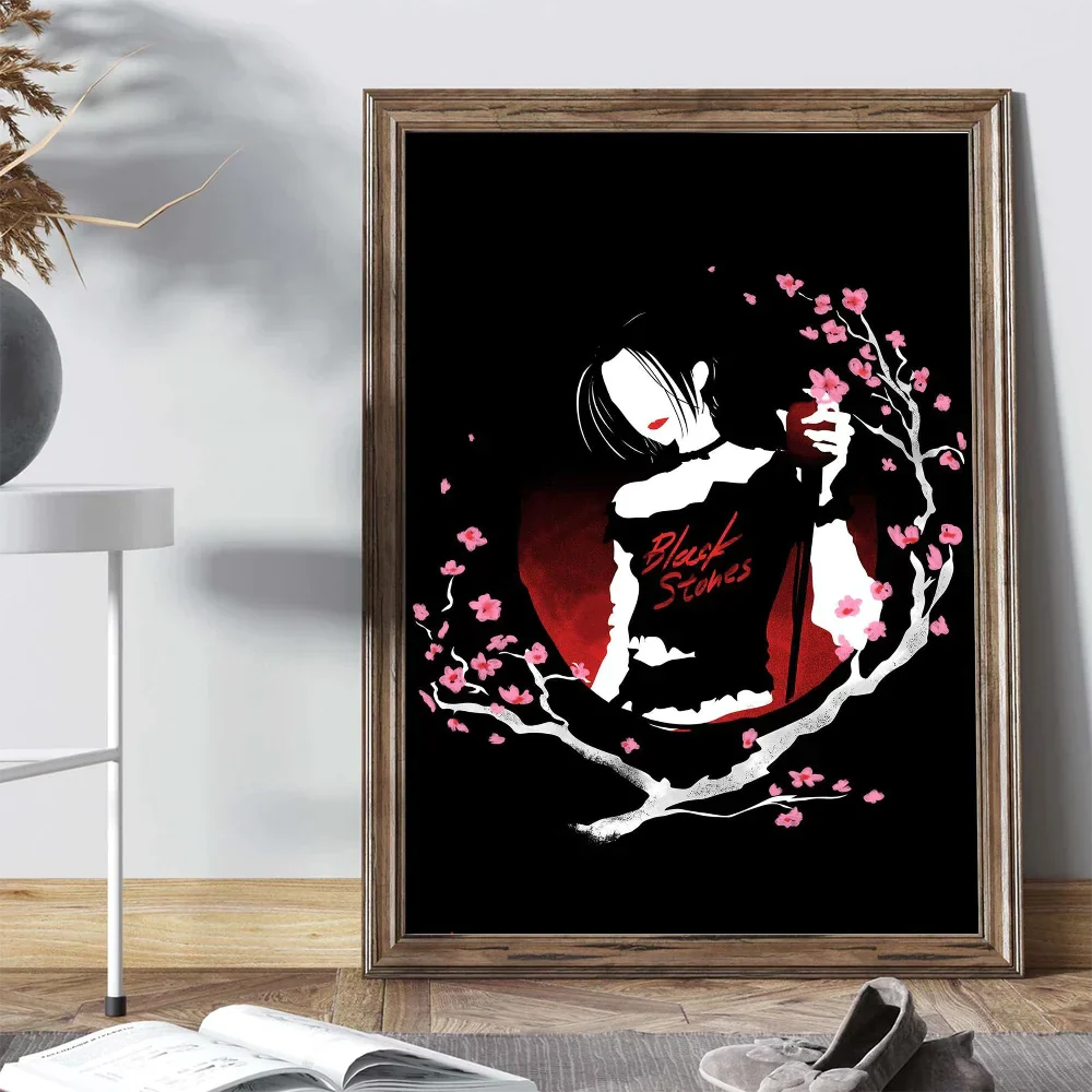 Japanischer Klassischer Anime NANA Poster Selbstklebendes Kunstposter Retro Kraftpapier Aufkleber Raum Bar Café Vintage Dekoratives Gemälde