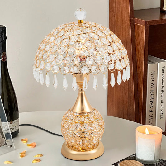 Moderne Kristall Luxus Dekorative Nachttischlampe