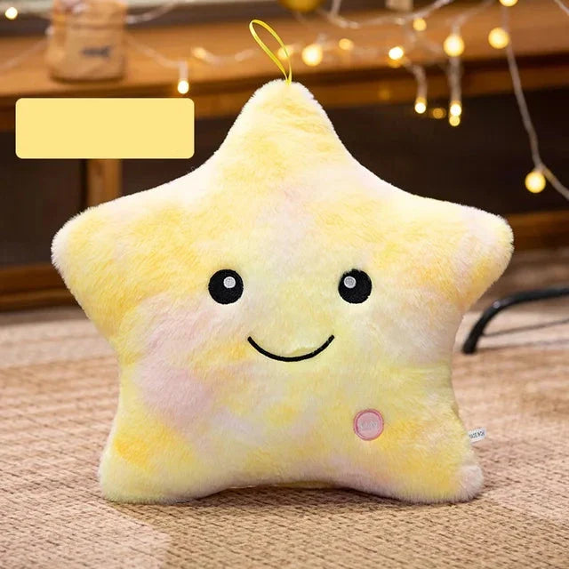 LED Stern Plüschlicht - Weiches Leuchtsternkissenpuppe, Stofftier für Kinder & Wohnkultur, Perfektes Geburtstagsgeschenk