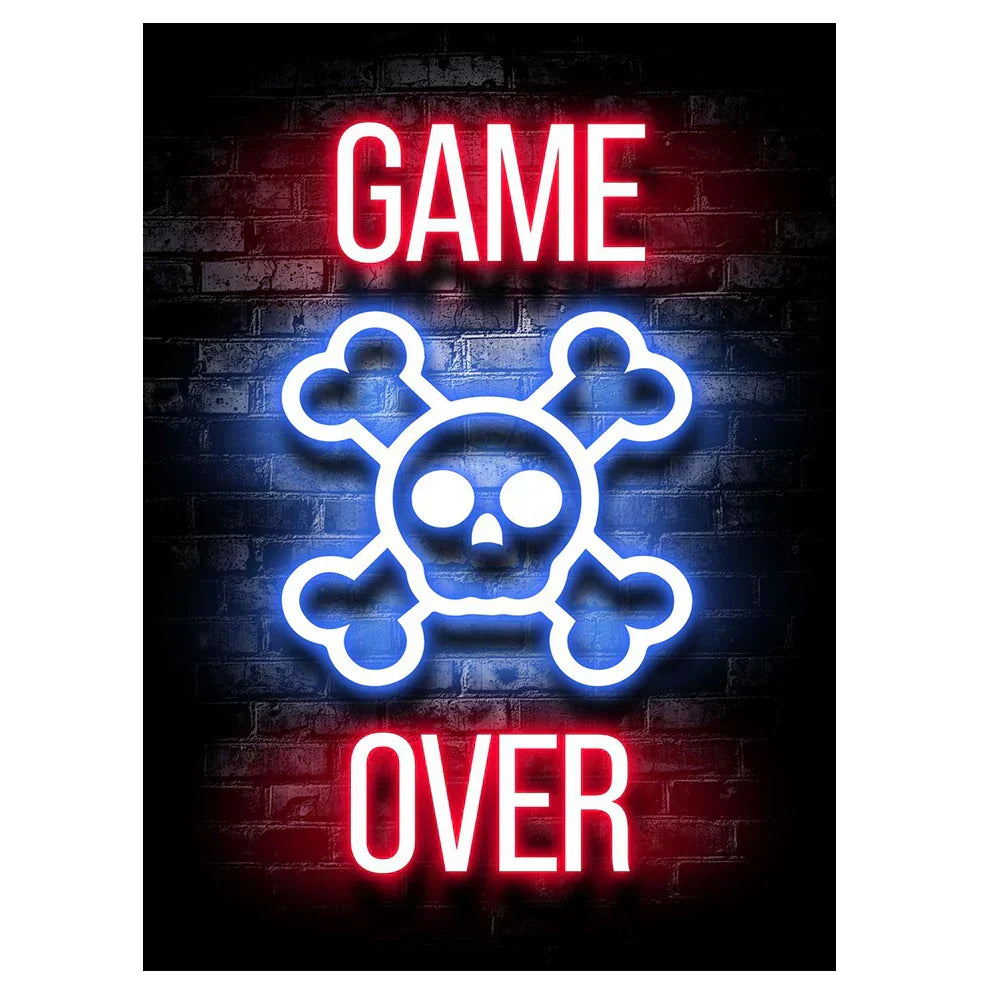 Frendorf | GameVibe Exquisite Gaming Art Poster Leinwanddruck | Hochwertige Wandkunst | Dekoration für Gamer & Spielzimmer