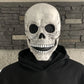 Frendorf | Beweglicher Kiefer Realistische Vollkopf-Schädelmaske - Menschliches Skelettmaske für Halloween-Party
