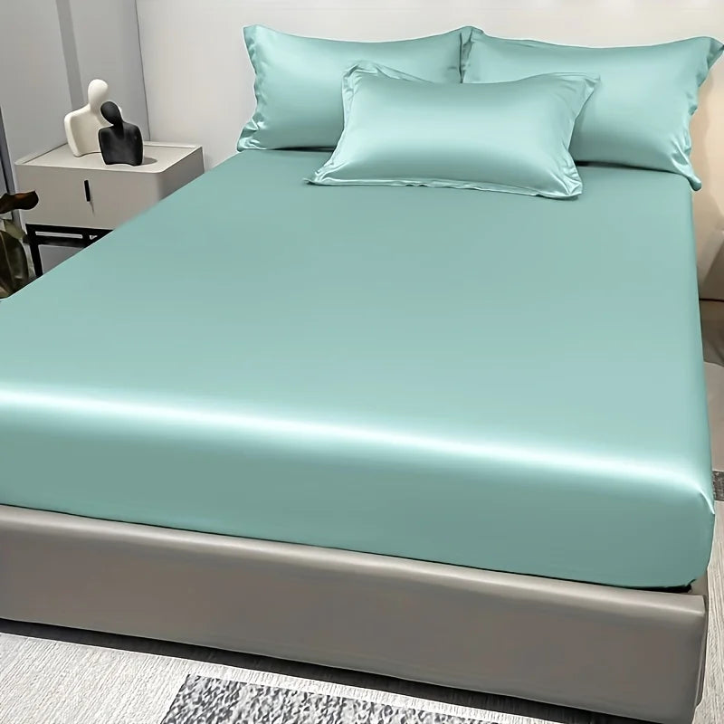 Frendorf | SatinDreams Luxus Spannbettlaken | Seidiges Satin-Bettlaken | Atmungsaktiv & Kühlend | Knitterfrei | Pflegeleicht