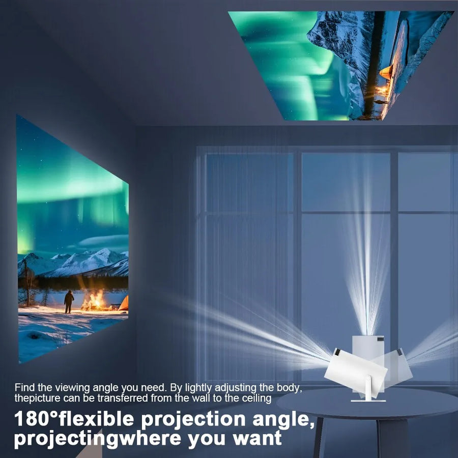 Frendorf | Vision4K Android Projektor Pro | 4K UHD Beamer | WLAN & Bluetooth | Heimkino & Streaming