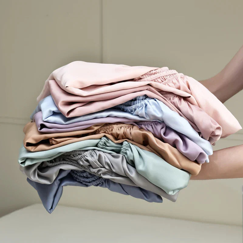 Frendorf | SilkDreams Mulberry Seiden-Bettlaken | Atmungsaktiv | Hypoallergen | Luxuriöse Bettwäsche für Ihr Zuhause