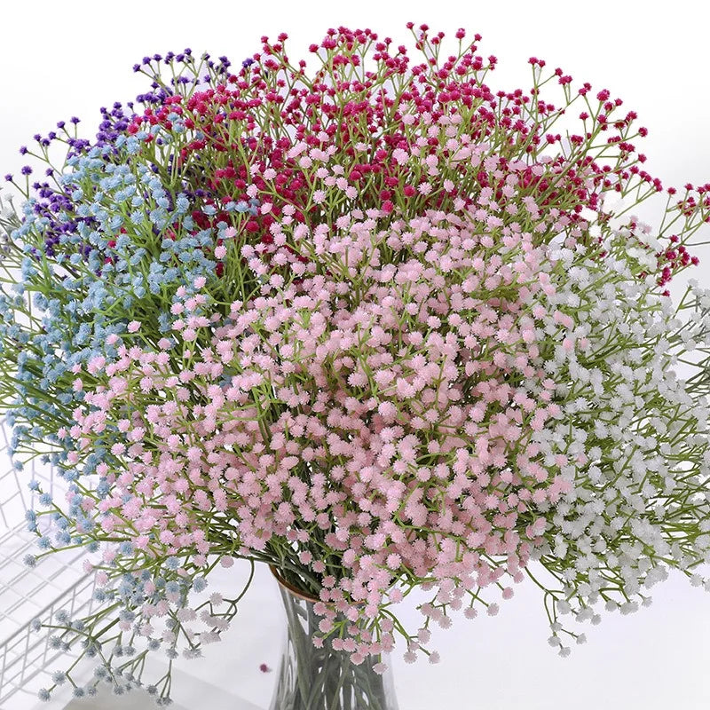Frendorf | 1 Zweig Künstliche Himmel Sterne Blumenstrauß – 90 Köpfe Seidenrose Bouquet für Hochzeit, Party und Wohnkultur in mehreren Farben