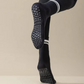Frendorf | Unisex-Mid-Calf gestreifte Yoga-Socken - rutschfest, schweißabsorbierend, geruchskontrollierend