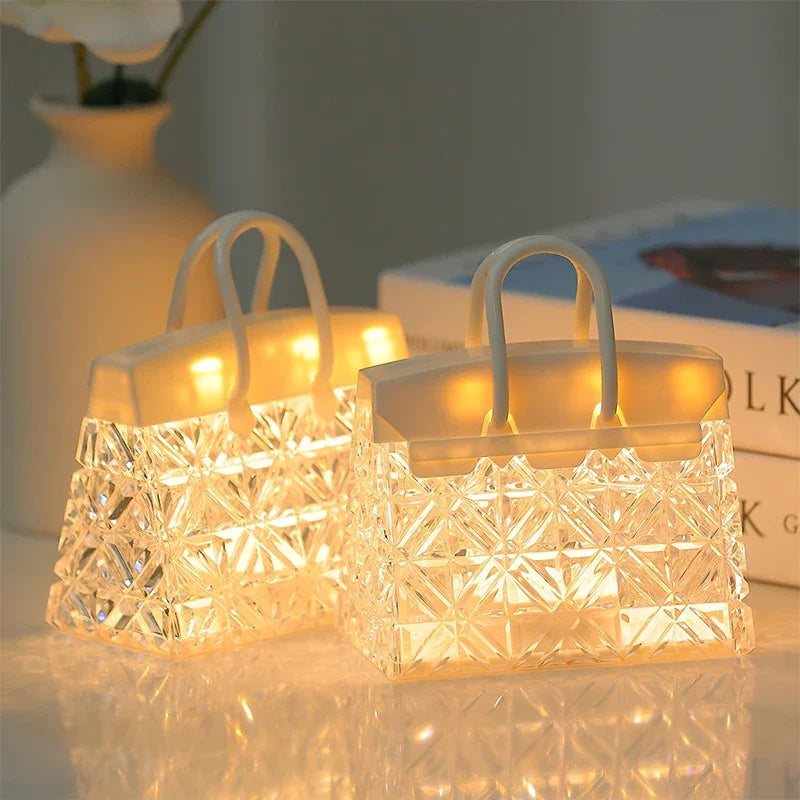 CrystalBag | Kreatives Acryl-Nachtlicht in Handtaschenform