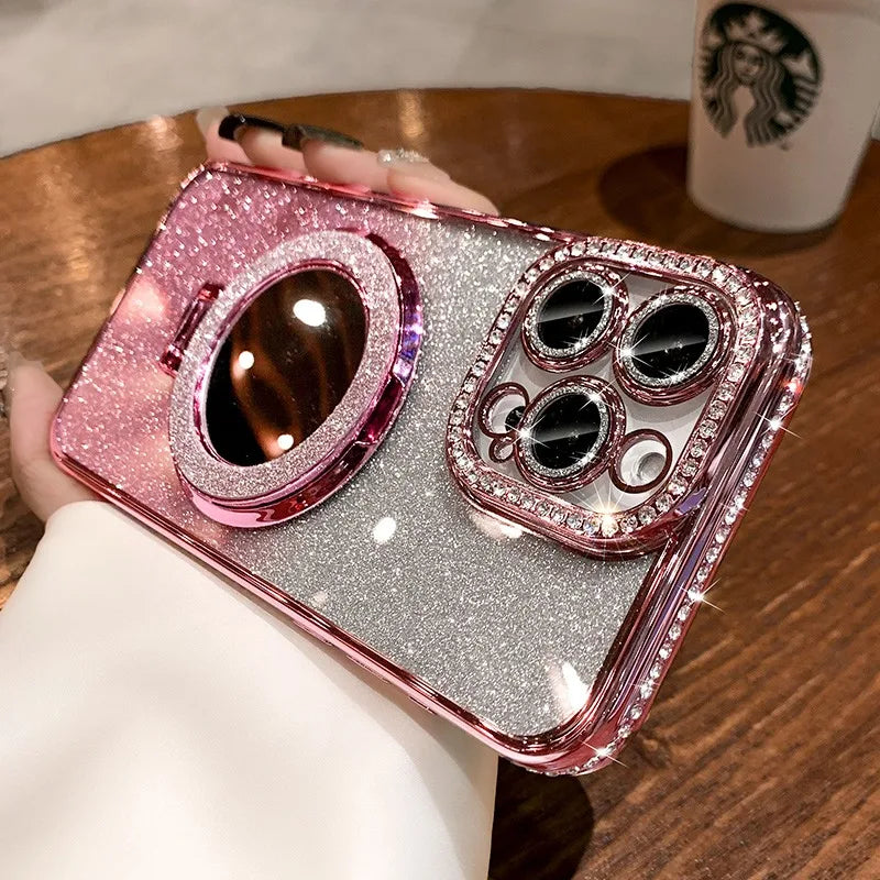 Frendorf | Diamond Glitter iPhone Magsafe Clear Case