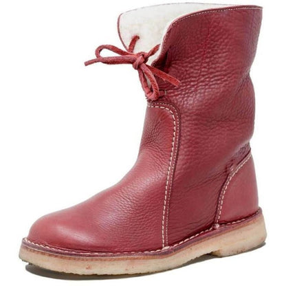 Frendorf | Wasserdichte Kalbsleder Stiefel mit Wollfutter