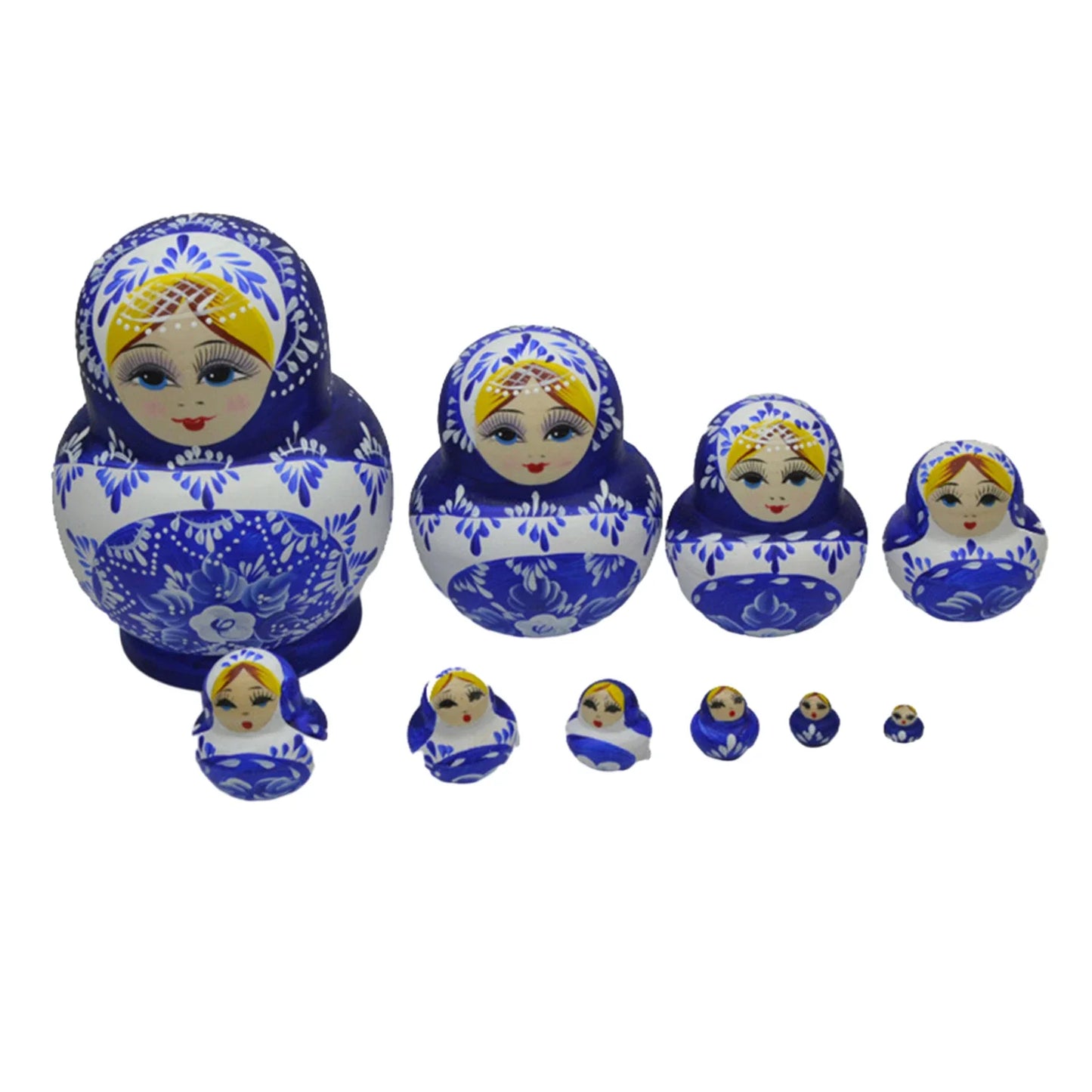 10 Stück/Set Holz Russische Matroschka Puppen