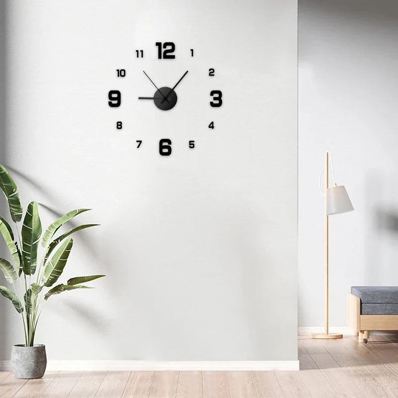 Kreative rahmenlose Wanduhr