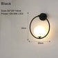 Frendorf | Innenglasball-LED-Wandleuchte – Moderne Wandleuchte mit G9 9W Birne für Schlafzimmer, Küche und Wohnzimmer - Schwarz & Gold Design