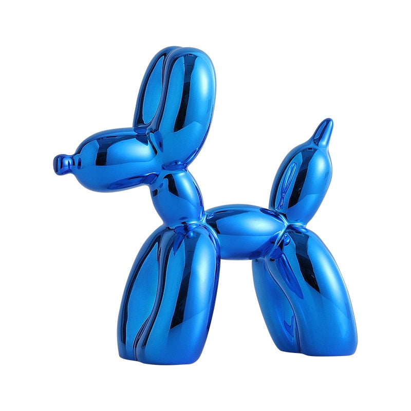 Balloon Dog Sculpture, Balloon Art Statue, Mini Collectible Figurine, Home Decoration, Resin Figure, Desk Accessories, Room Decoration