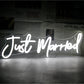 Just Married Neonzeichen
