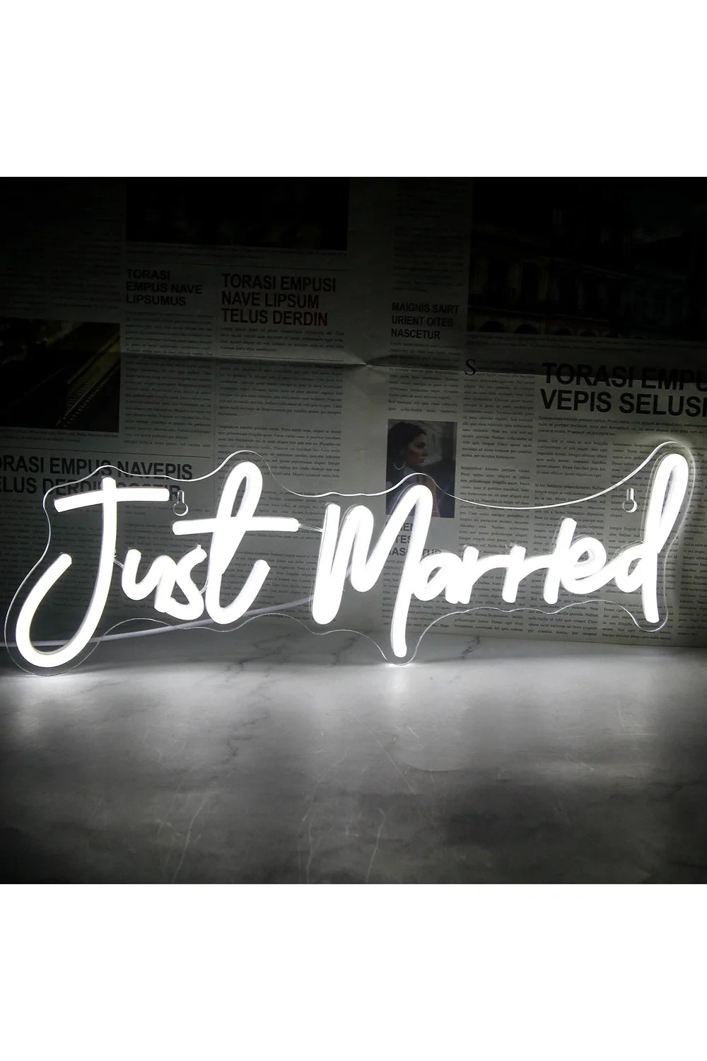Just Married Neonzeichen