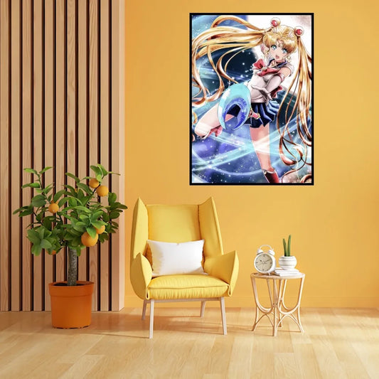 Anime S-Sailor Niedlicher Mond Plakatdrucke Wandmalerei Schlafzimmer Wohnzimmer Dekoration Büro Zuhause