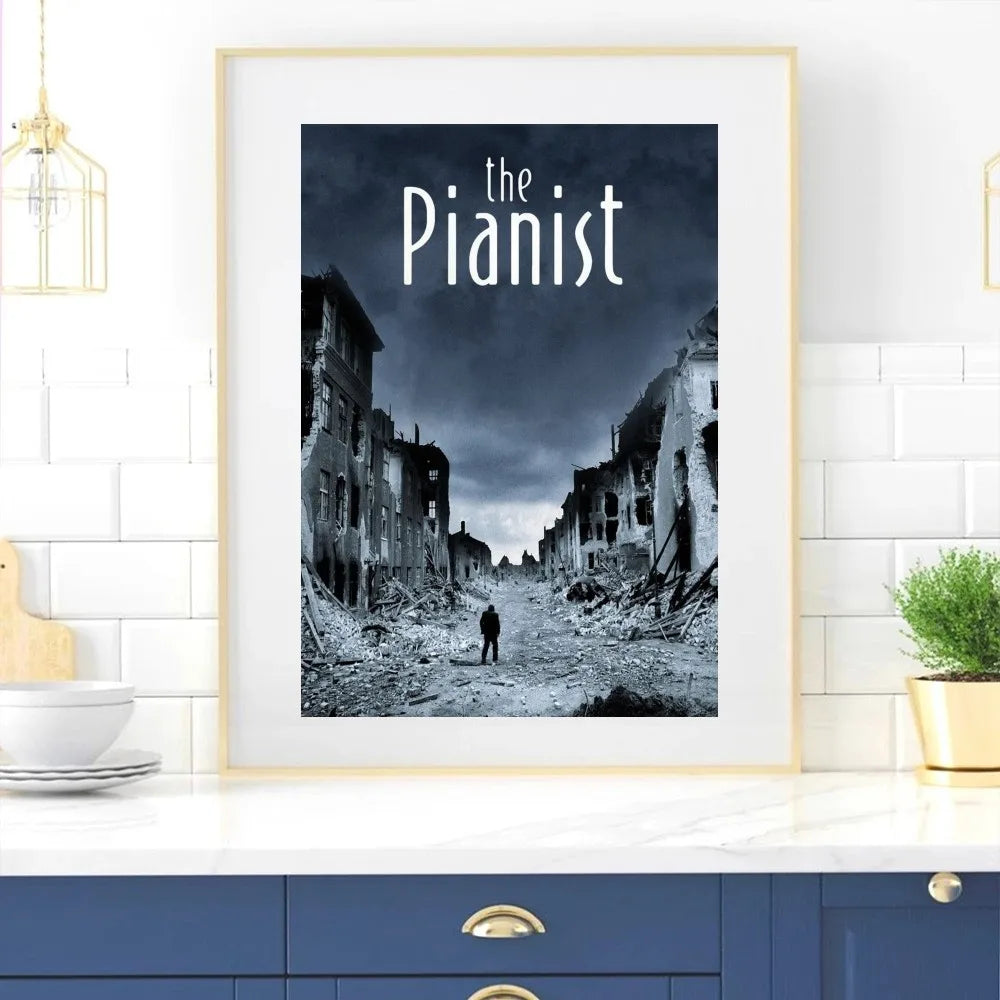 Movie The Pianist Poster Home Room Decor Livingroom Bedroom Aesthetic Art Wall Painting Stickers