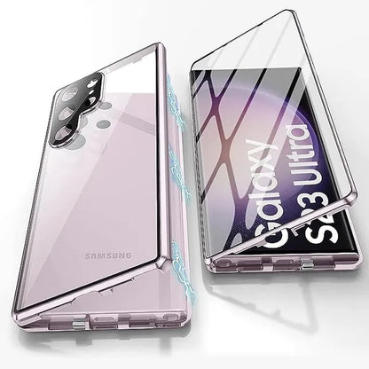 Frendorf | Metall Aluminiumlegierung 360 Hülle mit Sicherheitsverschluss für Samsung Galaxy S24-S23 Serie