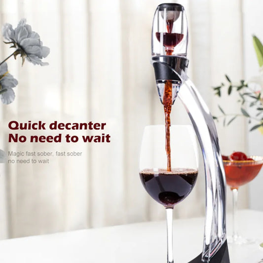 Weinbelüfter, Dekanter, Ausgießer, Set mit Filtern, Luftreiniger, Standdiffusor, Luftbelüfter, Sieb, Belüfter, Wein für die Esszimmerbar