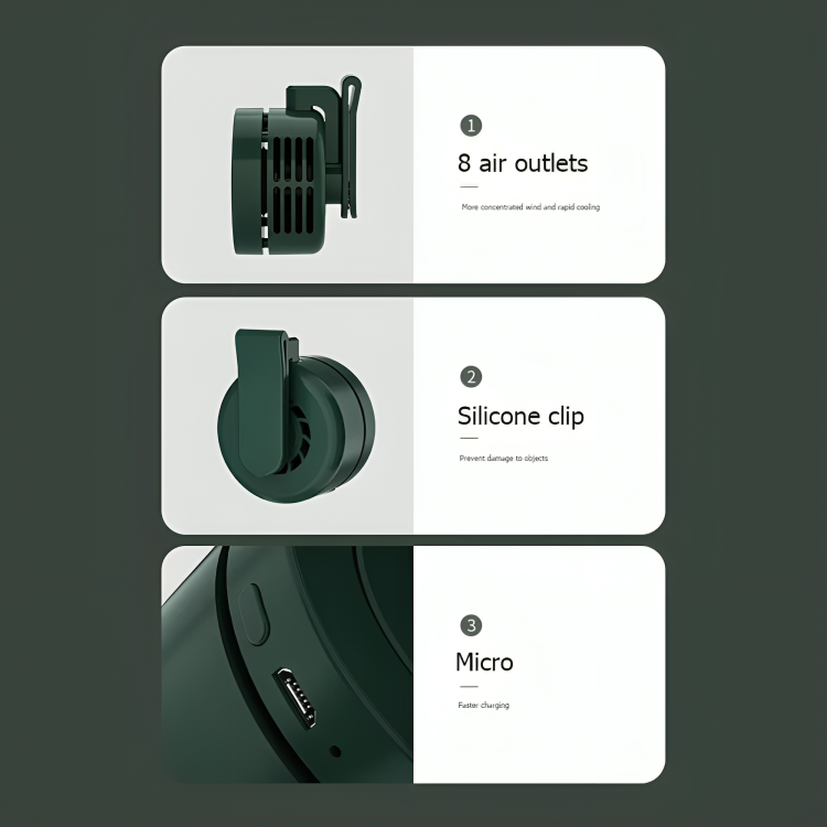 Frendorf | BreezeClip | Ihre tragbare Lösung für sofortige Kühlung!