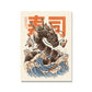 Japanische Lebensmittel Nudeln Moderne Küche Poster Dekoration Getränke Ramen Cartoon Leinwandmalerei Retro Bar Wandkunst Druck Bilder