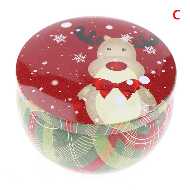 Tragbare Weihnachtsduft Sojawachskerze Dose Geschenkbox