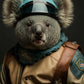 Lustige Tier-Aviator-Poster-Drucke Löwe Tiger Elefant Reh Flugzeug Pilot Leinwandmalerei Wandkunst Für Wohnzimmer Wohnkultur